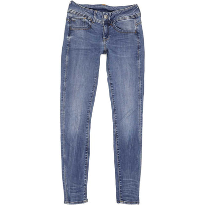 G-Star Lynn D-Mid Women Blue Skinny Slim Stretch Jeans W26 L29