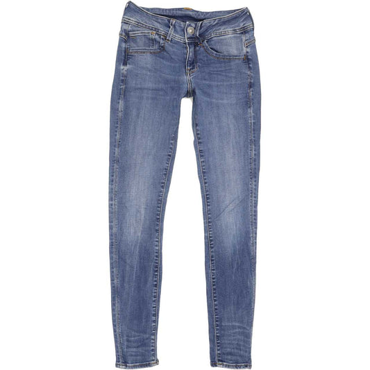 G-Star Lynn D-Mid Women Blue Skinny Slim Stretch Jeans W26 L29