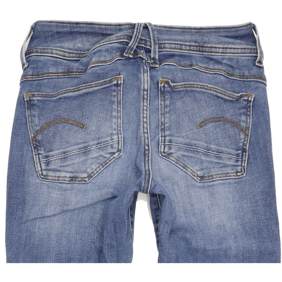 G-Star Lynn D-Mid Women Blue Skinny Slim Stretch Jeans W26 L29