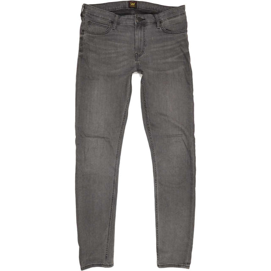 Lee Malone Women Grey Skinny Slim Stretch Jeans W33 L34