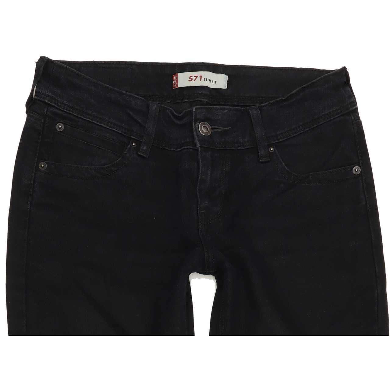 Levi's 571 Women Black Straight Regular Jeans W30 L29