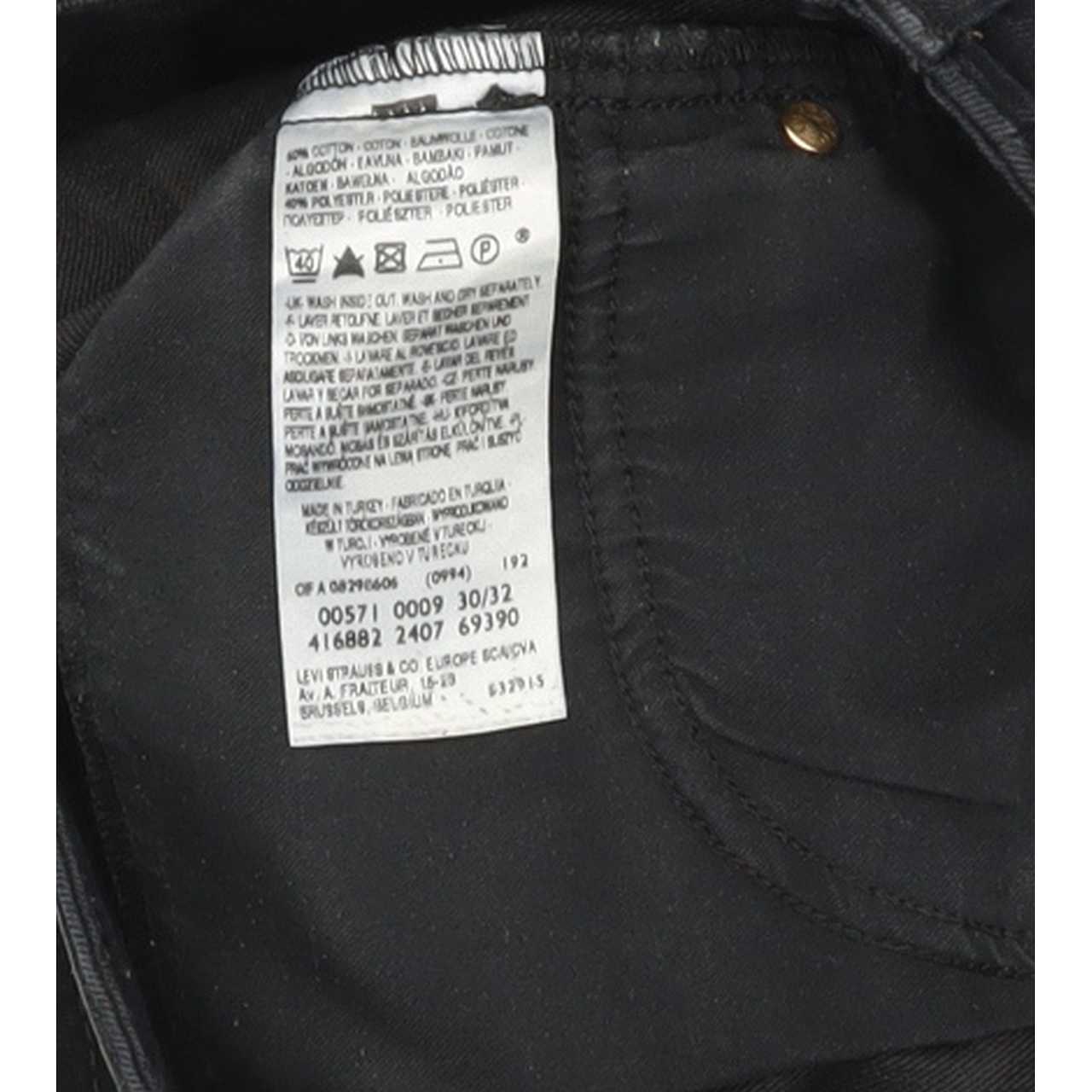 Levi's 571 Women Black Straight Regular Jeans W30 L29