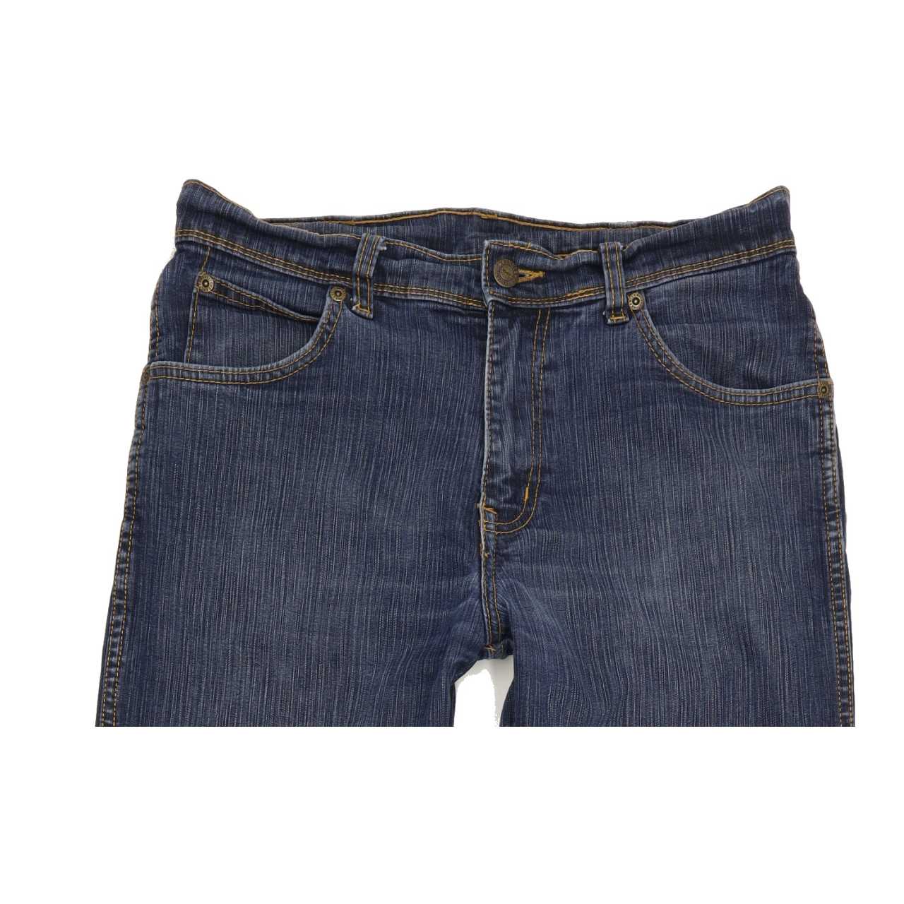 Wrangler Men Blue Straight Regular Jeans W32 L34
