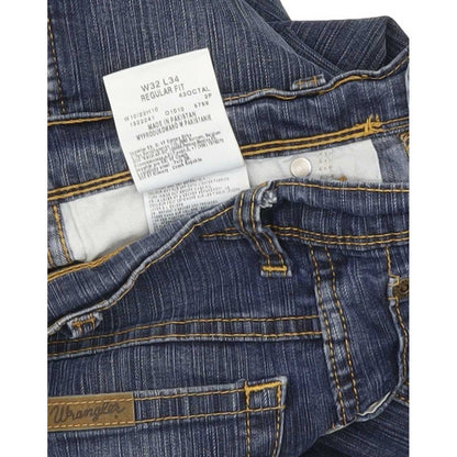Wrangler Men Blue Straight Regular Jeans W32 L34