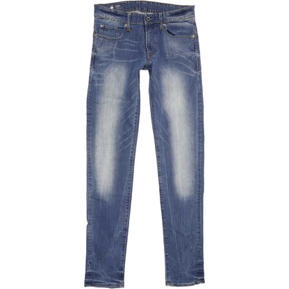 G-Star 3301 Men Blue Straight Slim Stretch Jeans W29 L34
