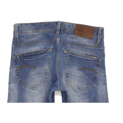 G-Star 3301 Men Blue Straight Slim Stretch Jeans W29 L34
