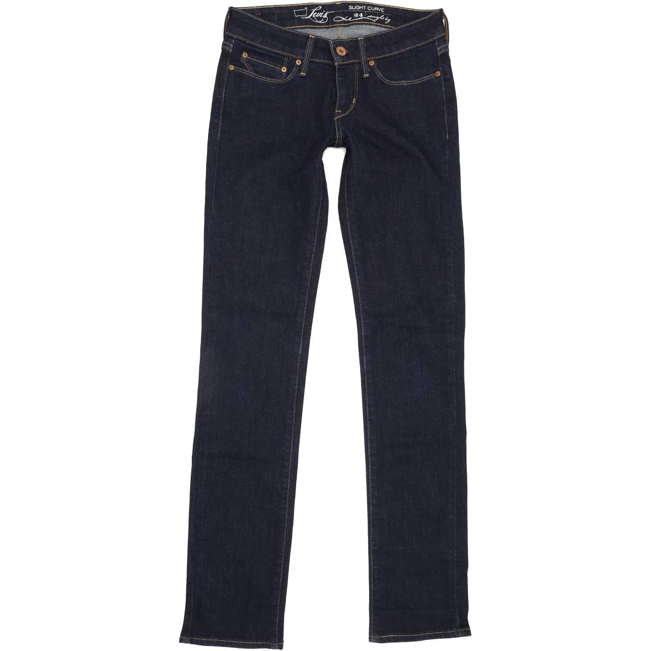Levi's Slight Curve Women Blue Straight Slim Stretch Jeans W24 L31