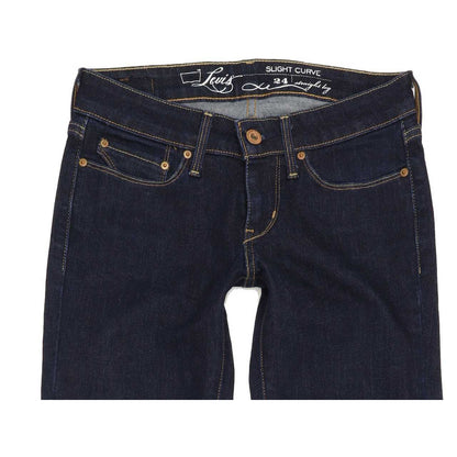 Levi's Slight Curve Women Blue Straight Slim Stretch Jeans W24 L31