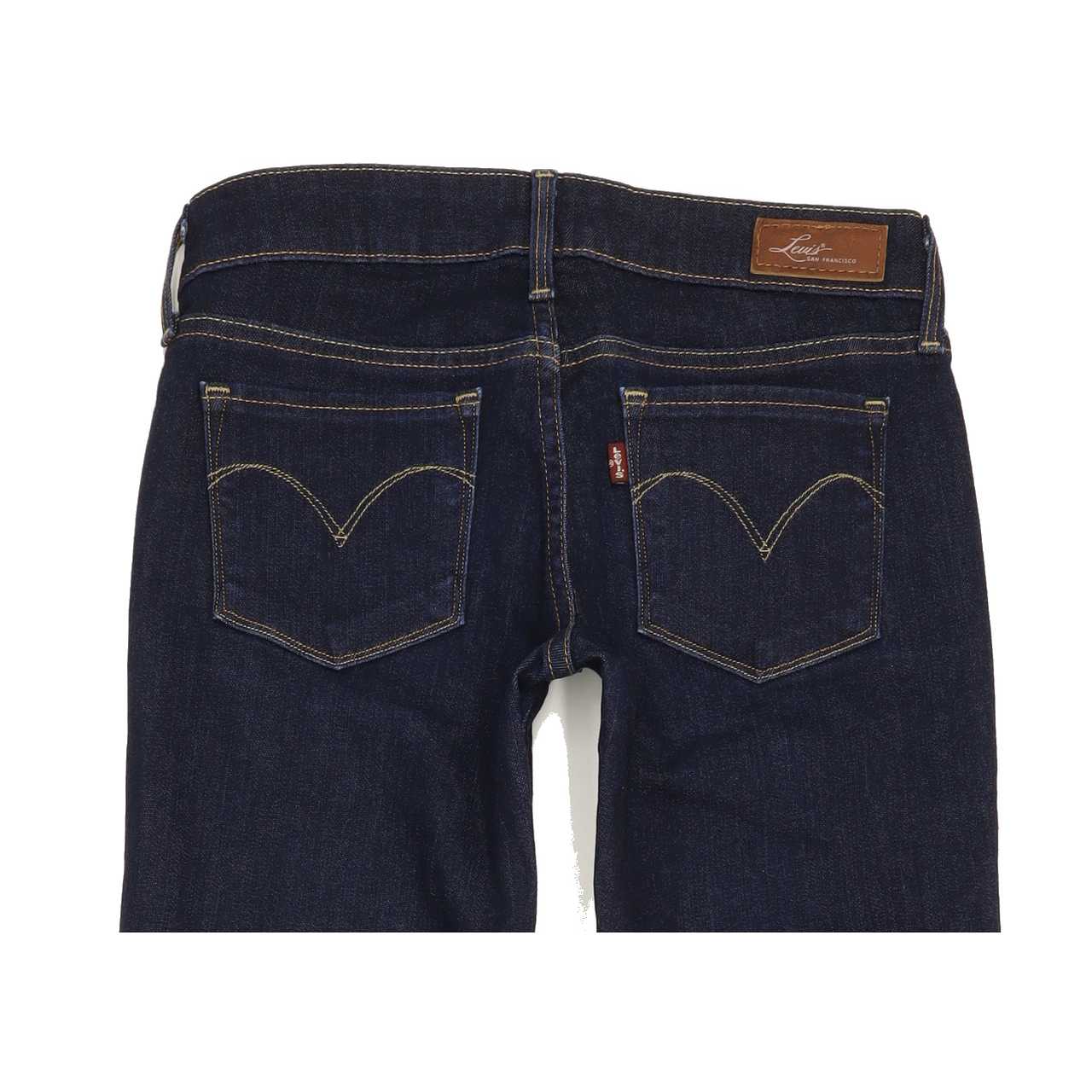 Levi's Slight Curve Women Blue Straight Slim Stretch Jeans W24 L31