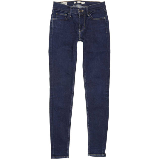 Levi's 710 Women Blue Skinny Regular Stretch Jeans W27 L29