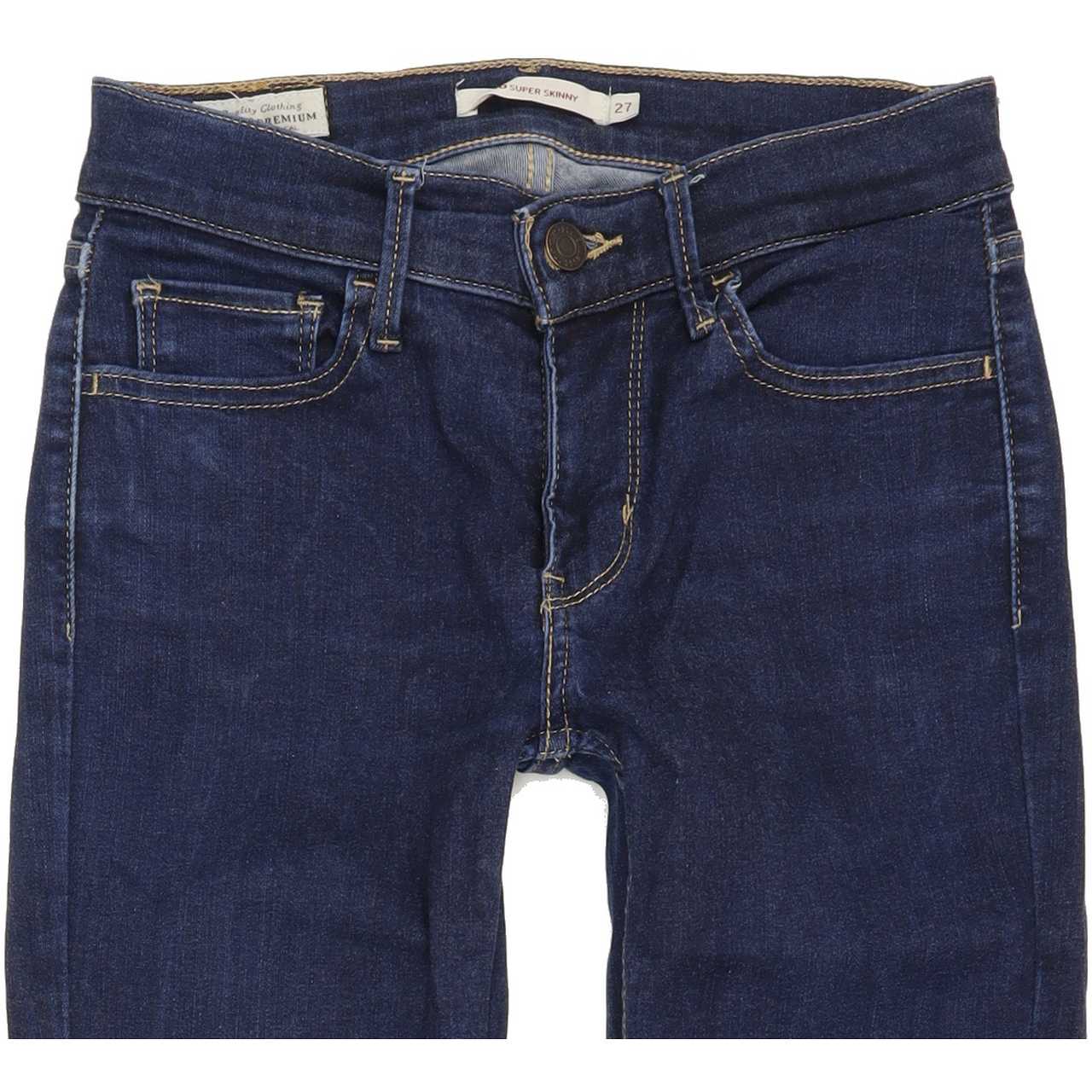 Levi's 710 Women Blue Skinny Regular Stretch Jeans W27 L29