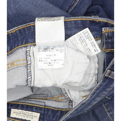 Levi's 721 High Rise Women Blue Skinny Stretch Jeans W26 L30