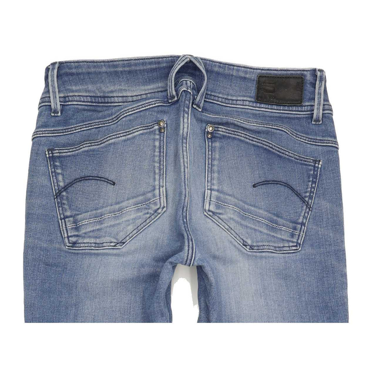 G-Star Lynn Mid Women Blue Skinny Slim Stretch Jeans W28 L32