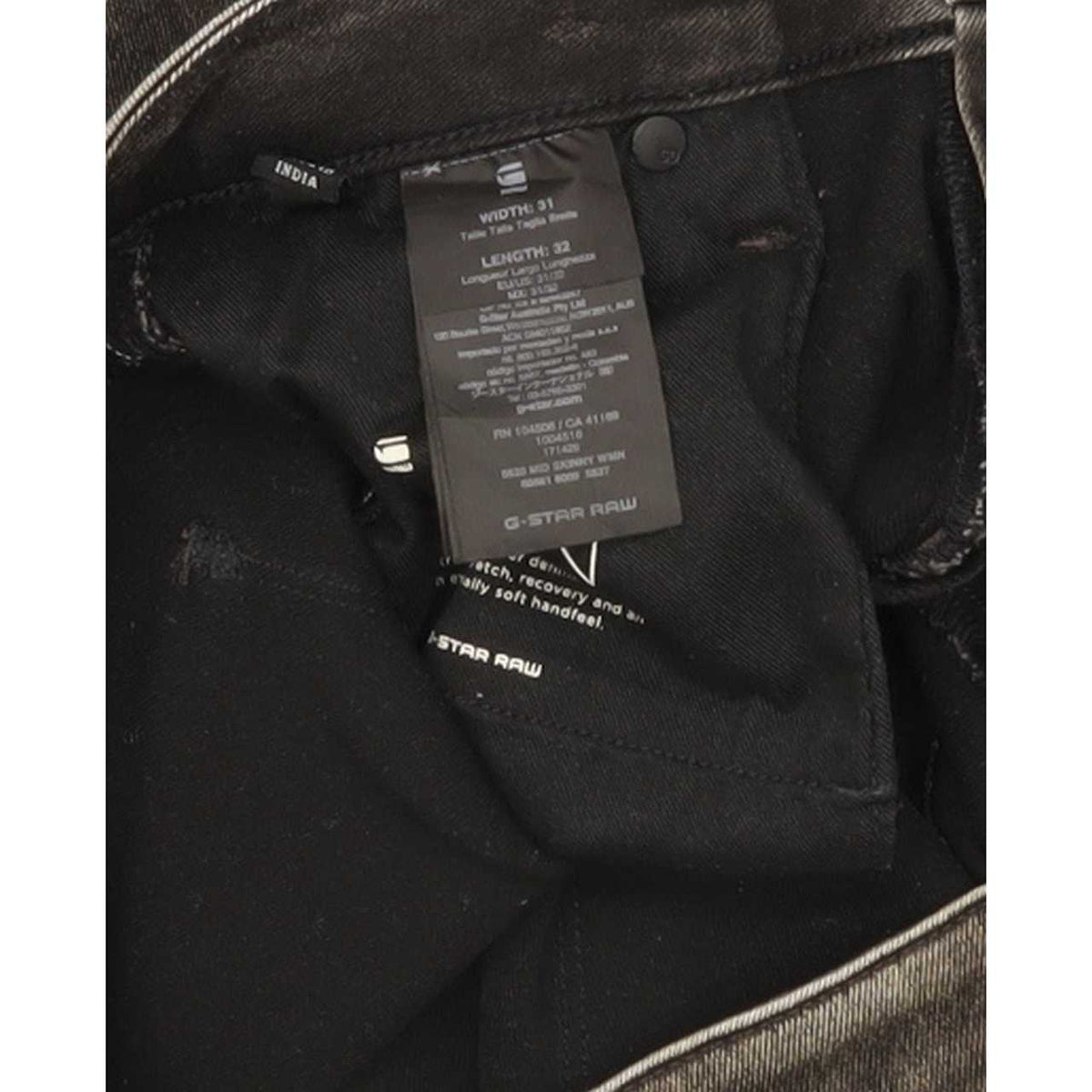 G-Star 5620 Women Charcoal Skinny Regular Stretch Jeans W31 L31