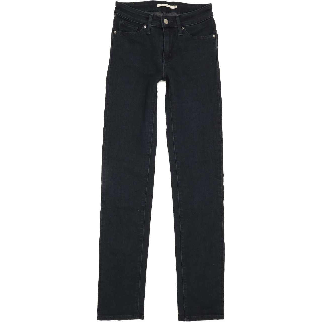 Levi's 712 Women Navy Straight Slim Stretch Jeans W25 L32
