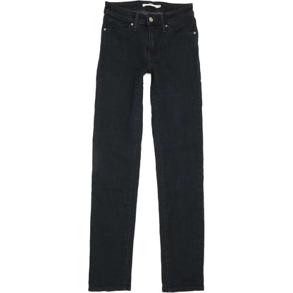 Levi's 712 Women Navy Straight Slim Stretch Jeans W25 L32