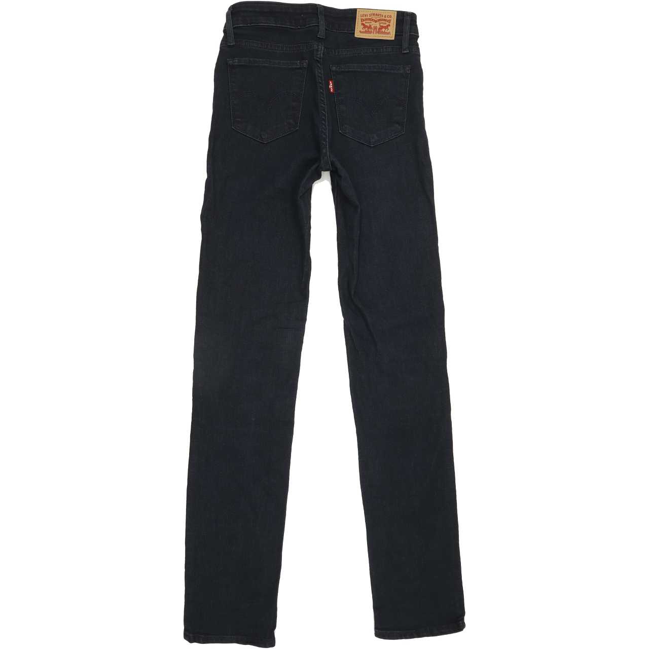 Levi's 712 Women Navy Straight Slim Stretch Jeans W25 L32