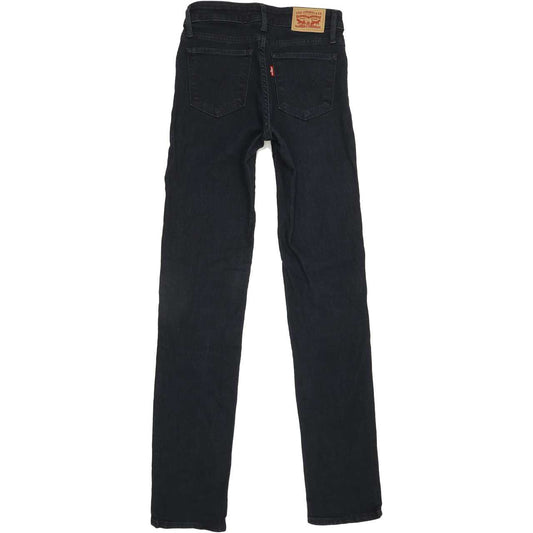 Levi's 712 Women Navy Straight Slim Stretch Jeans W25 L32