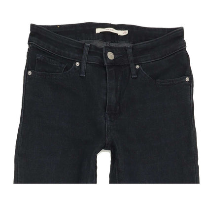 Levi's 712 Women Navy Straight Slim Stretch Jeans W25 L32