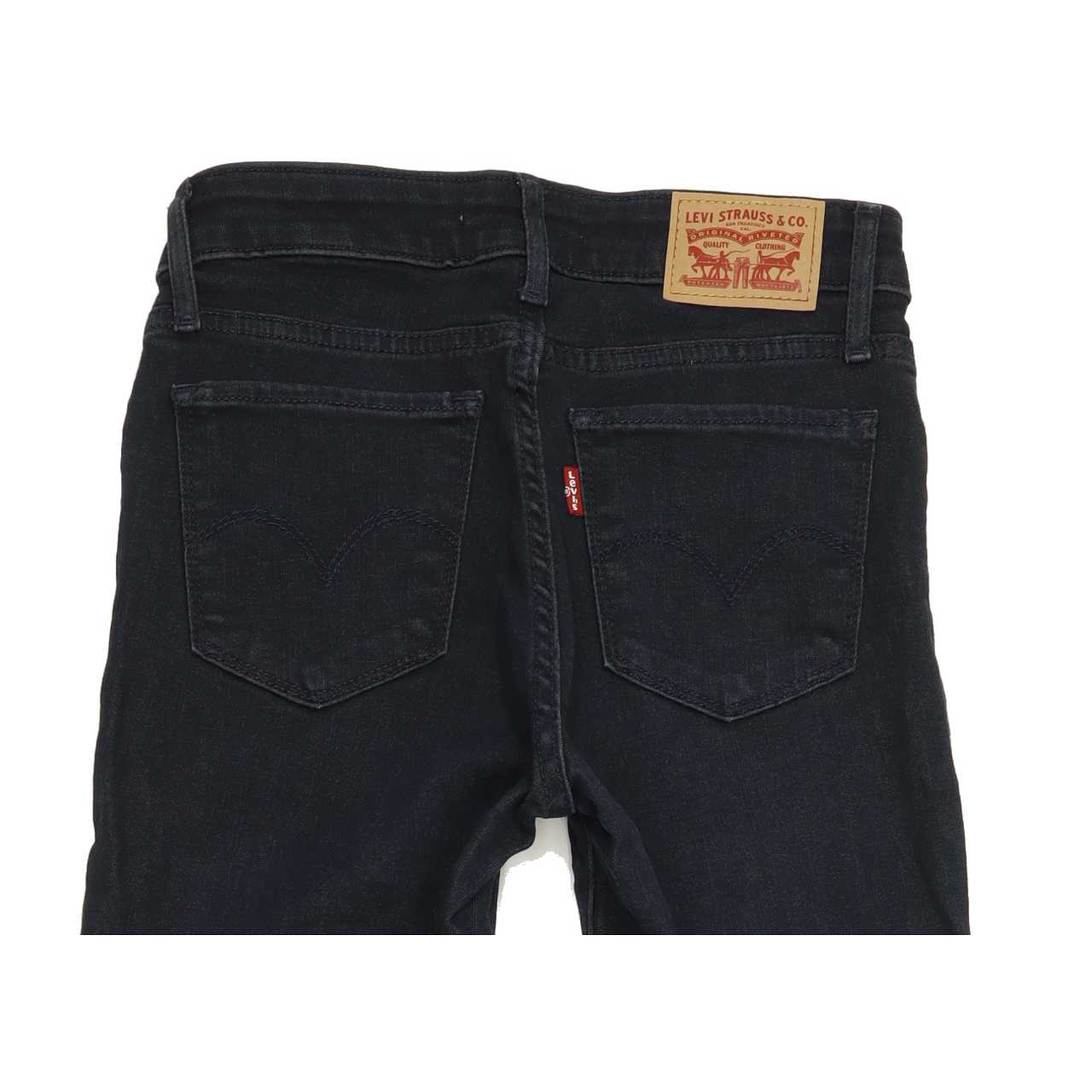 Levi's 712 Women Navy Straight Slim Stretch Jeans W25 L32