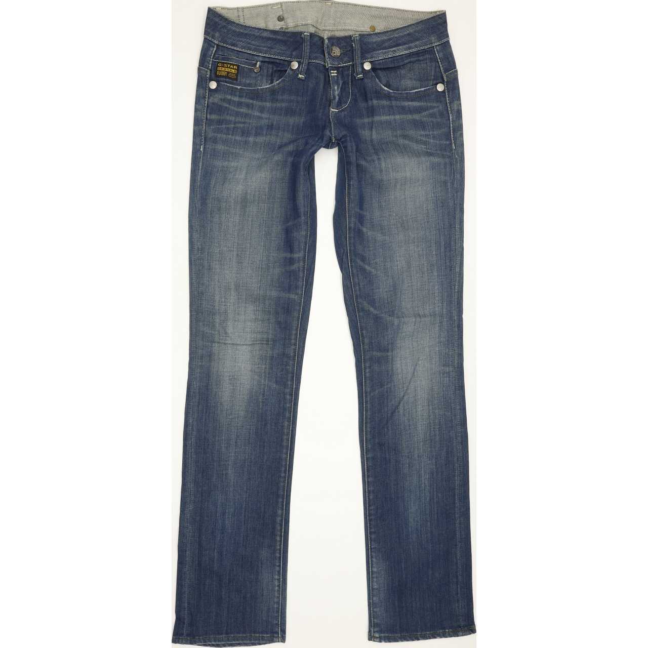 G-Star Midge Women Blue Straight Slim Stretch Jeans W26 L31