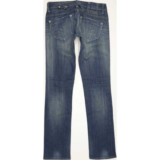 G-Star Midge Women Blue Straight Slim Stretch Jeans W26 L31