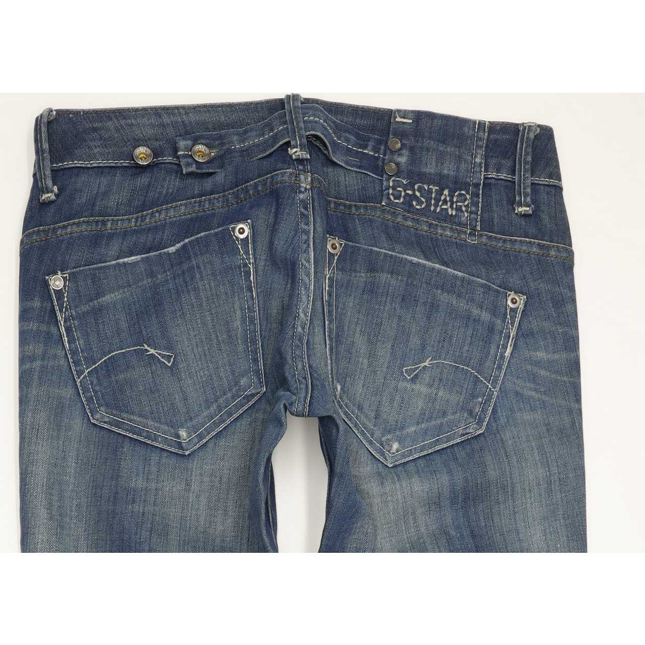 G-Star Midge Women Blue Straight Slim Stretch Jeans W26 L31
