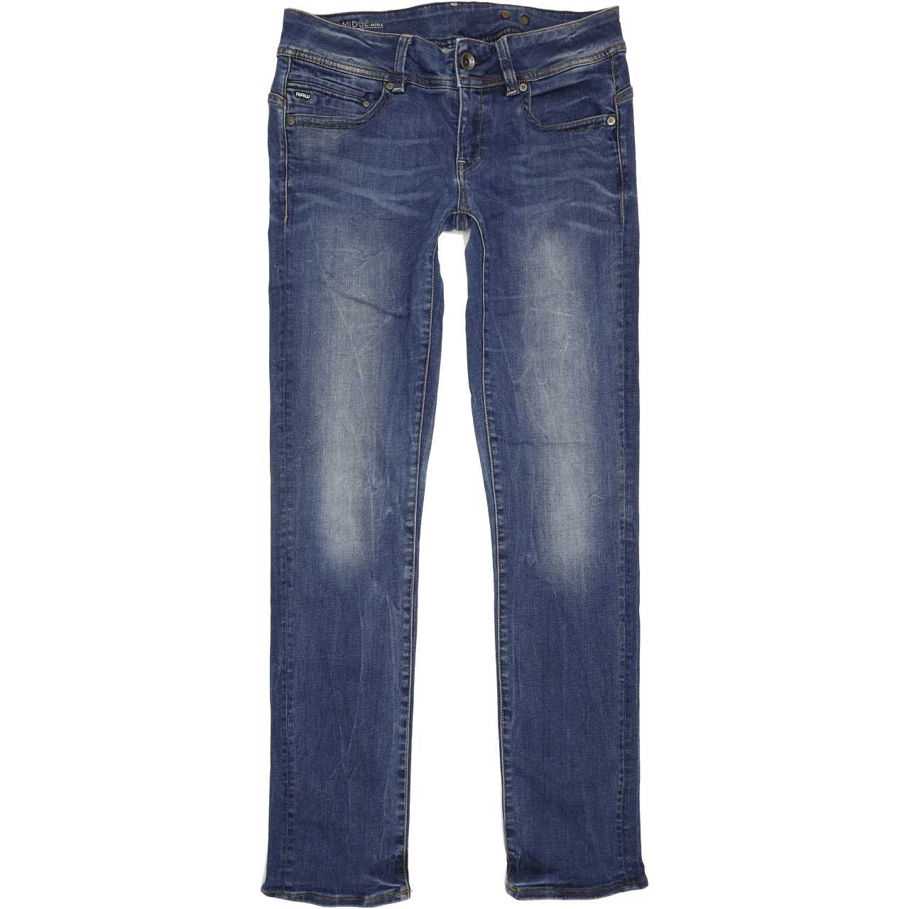 G-Star Midge Saddle Women Blue Straight Slim Stretch Jeans W30 L32