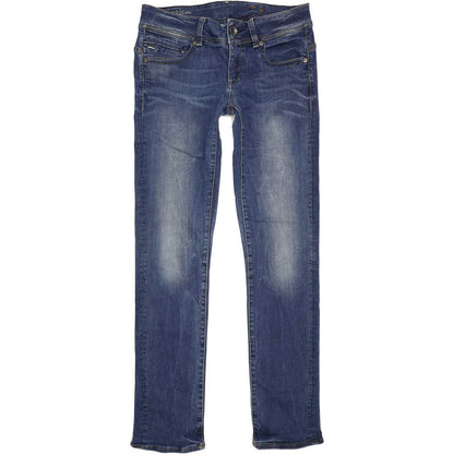 G-Star Midge Saddle Women Blue Straight Slim Stretch Jeans W30 L32