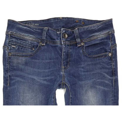 G-Star Midge Saddle Women Blue Straight Slim Stretch Jeans W30 L32