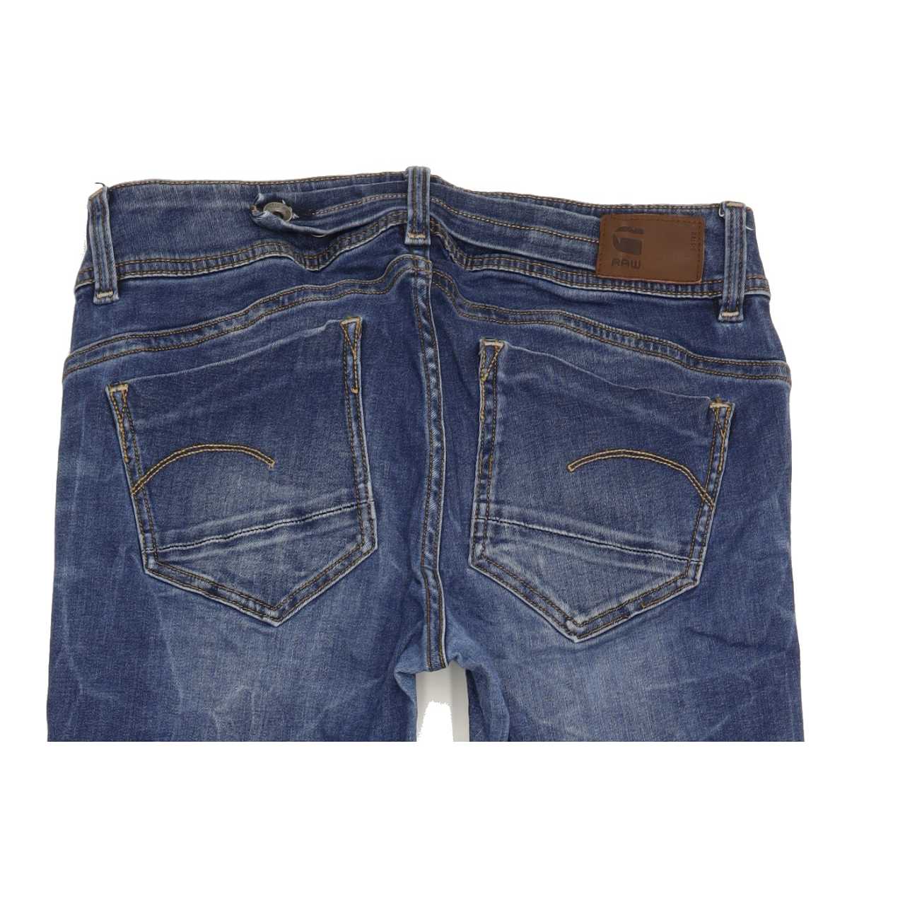 G-Star Midge Saddle Women Blue Straight Slim Stretch Jeans W30 L32