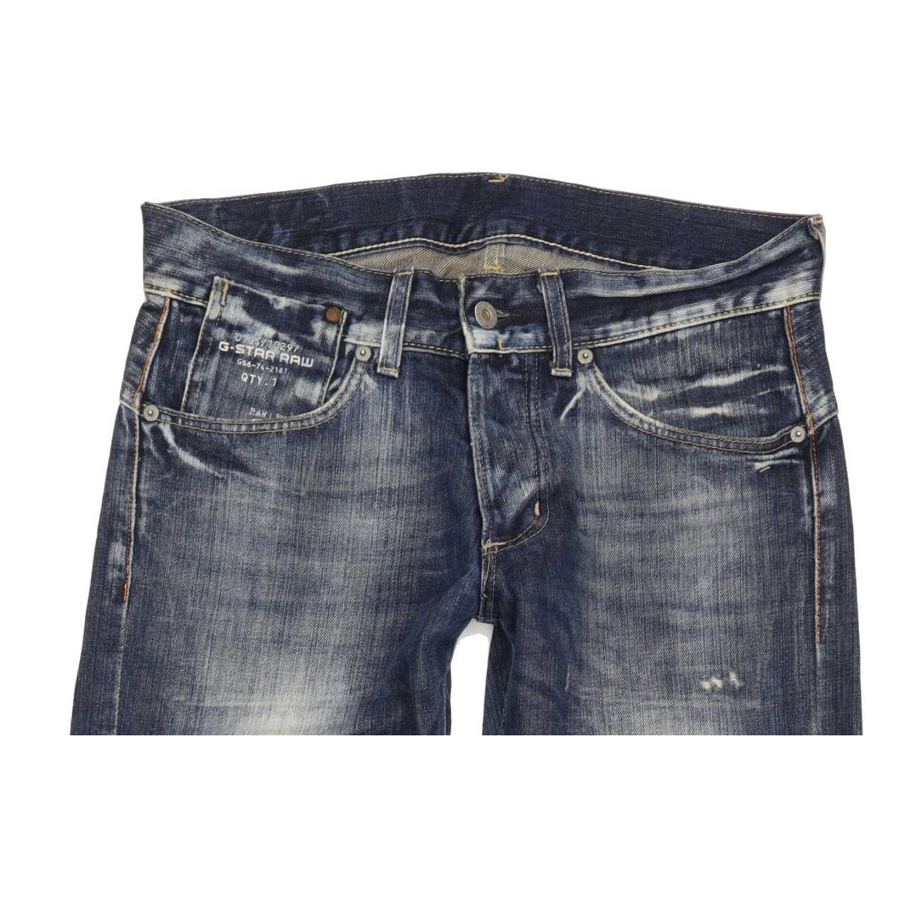 G-Star S.C. Ruger Men Blue Straight Slim Jeans W30 L32