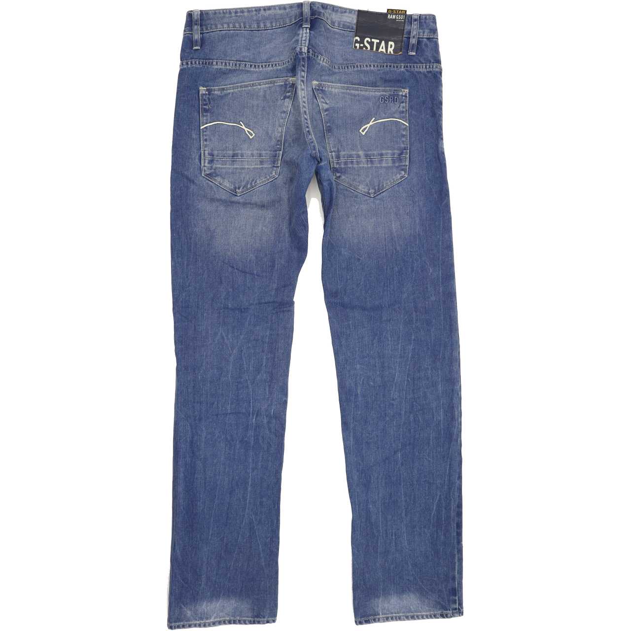 G-Star Morris Low Men Blue Straight Slim Jeans W31 L32