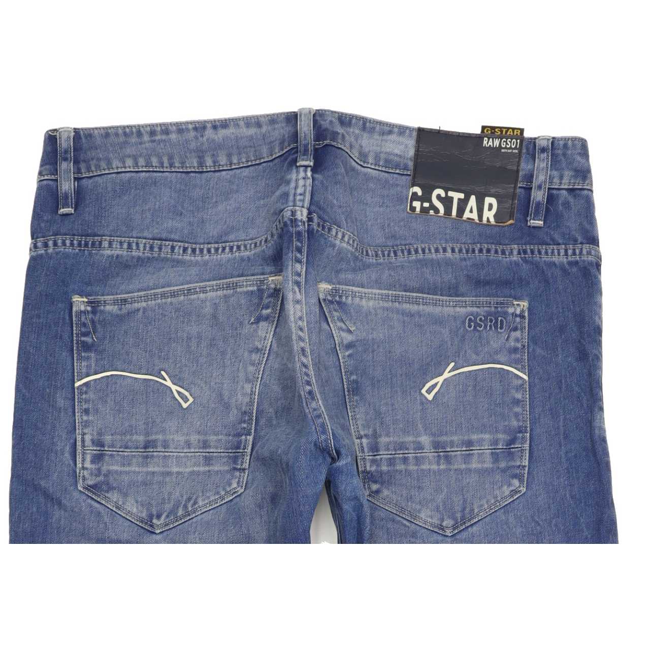 G-Star Morris Low Men Blue Straight Slim Jeans W31 L32