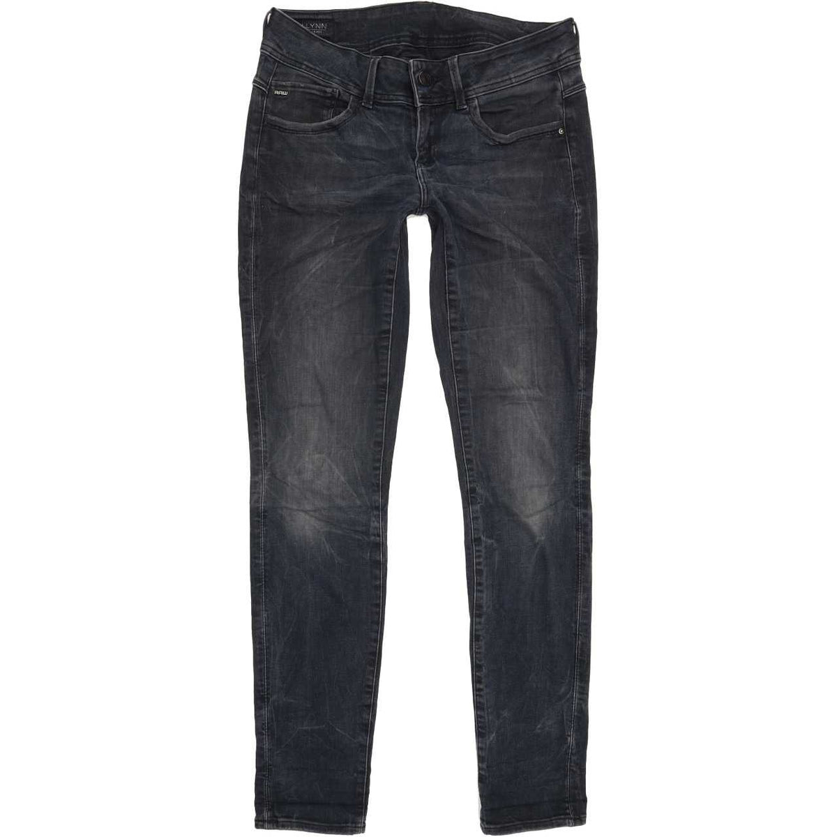 G-Star Lynn Mid Women Blue Skinny Slim Stretch Jeans W29 L32