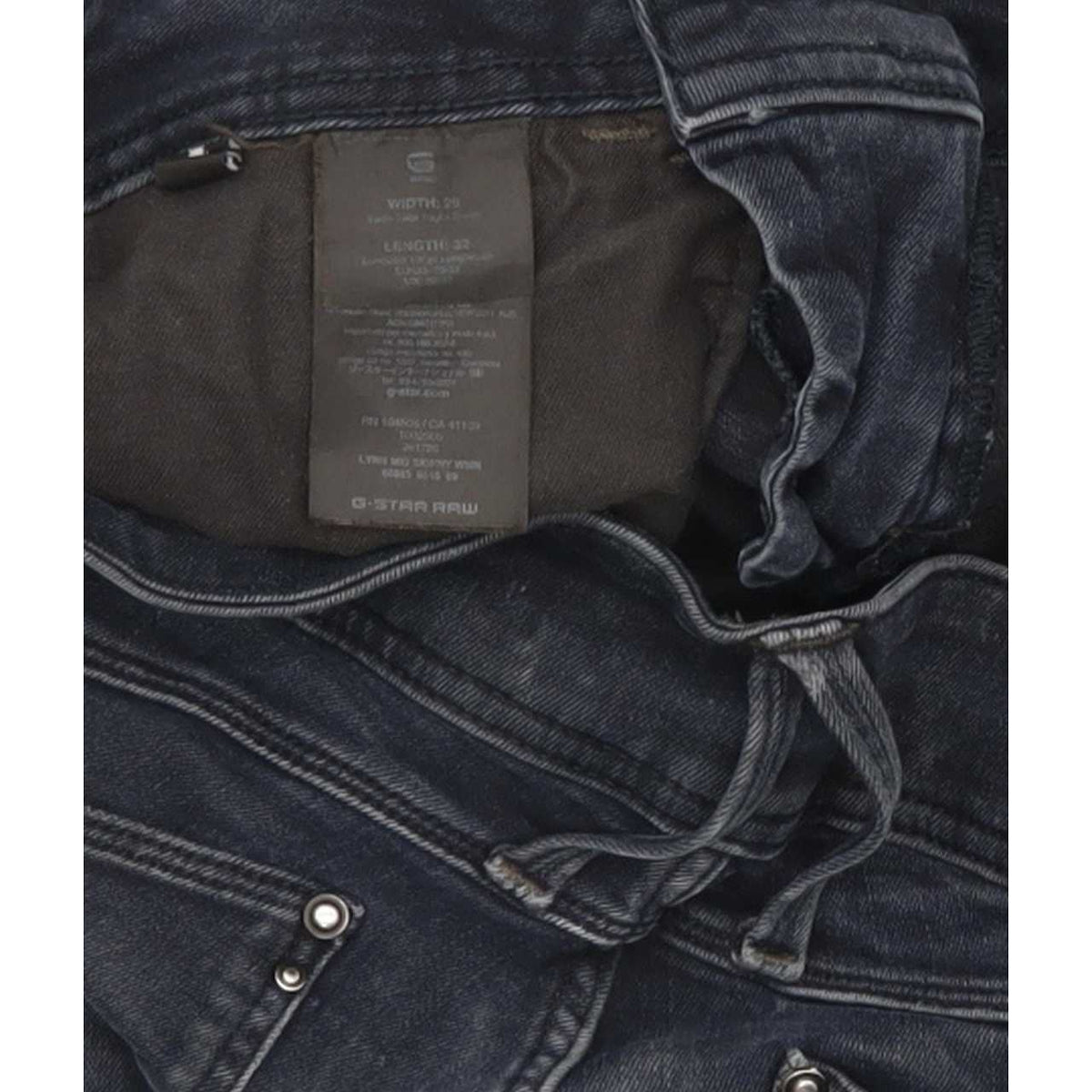 G-Star Lynn Mid Women Blue Skinny Slim Stretch Jeans W29 L32