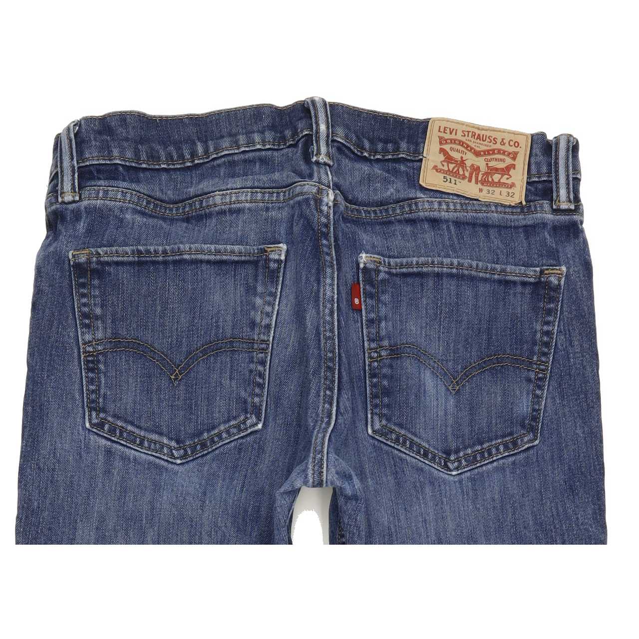 Levi's 511 Men Blue Straight Slim Stretch Jeans W32 L30