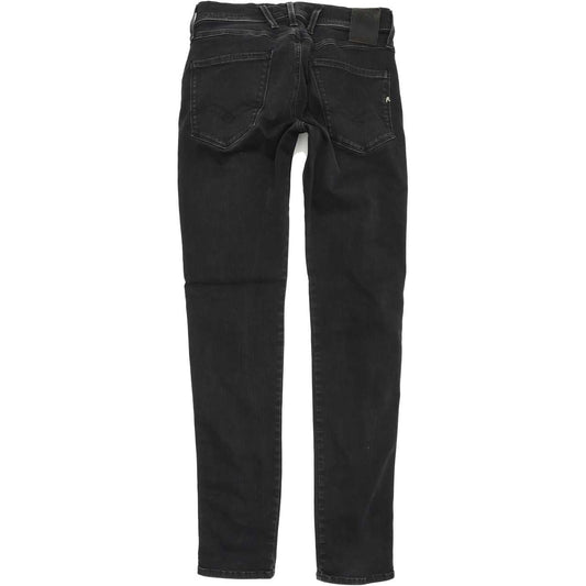 Replay Anbass Men Black Skinny Slim Stretch Jeans W29 L32