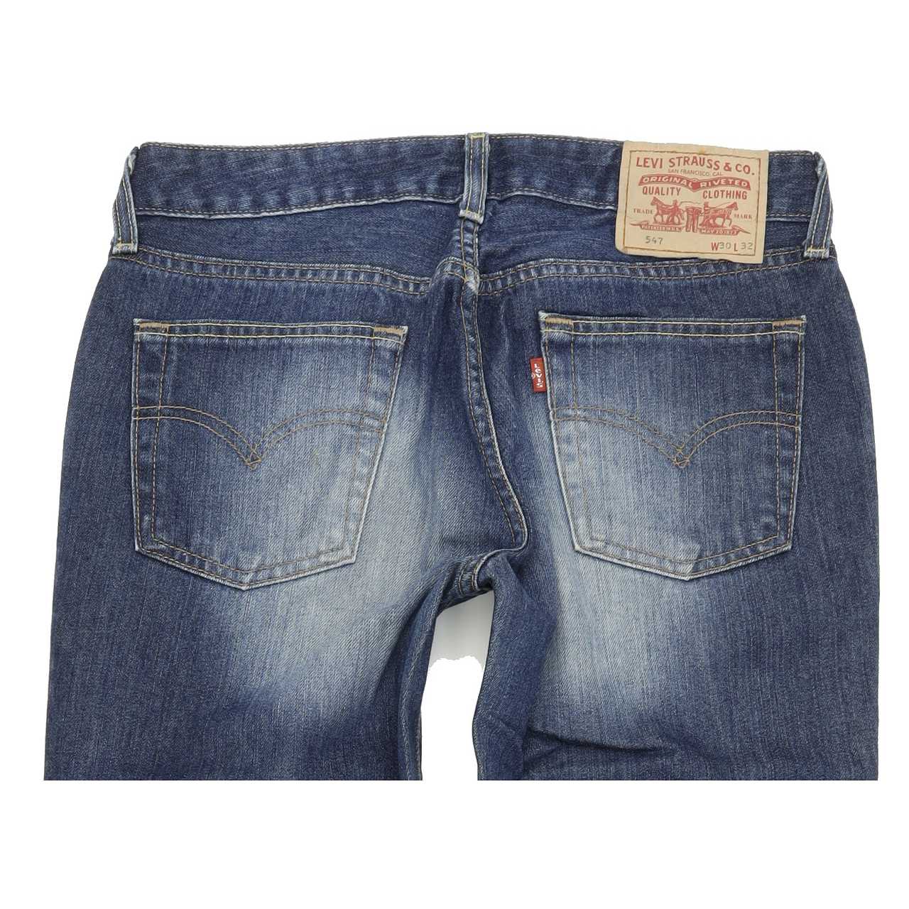 Levi's 547 Women Blue Bootcut Regular Jeans W30 L31