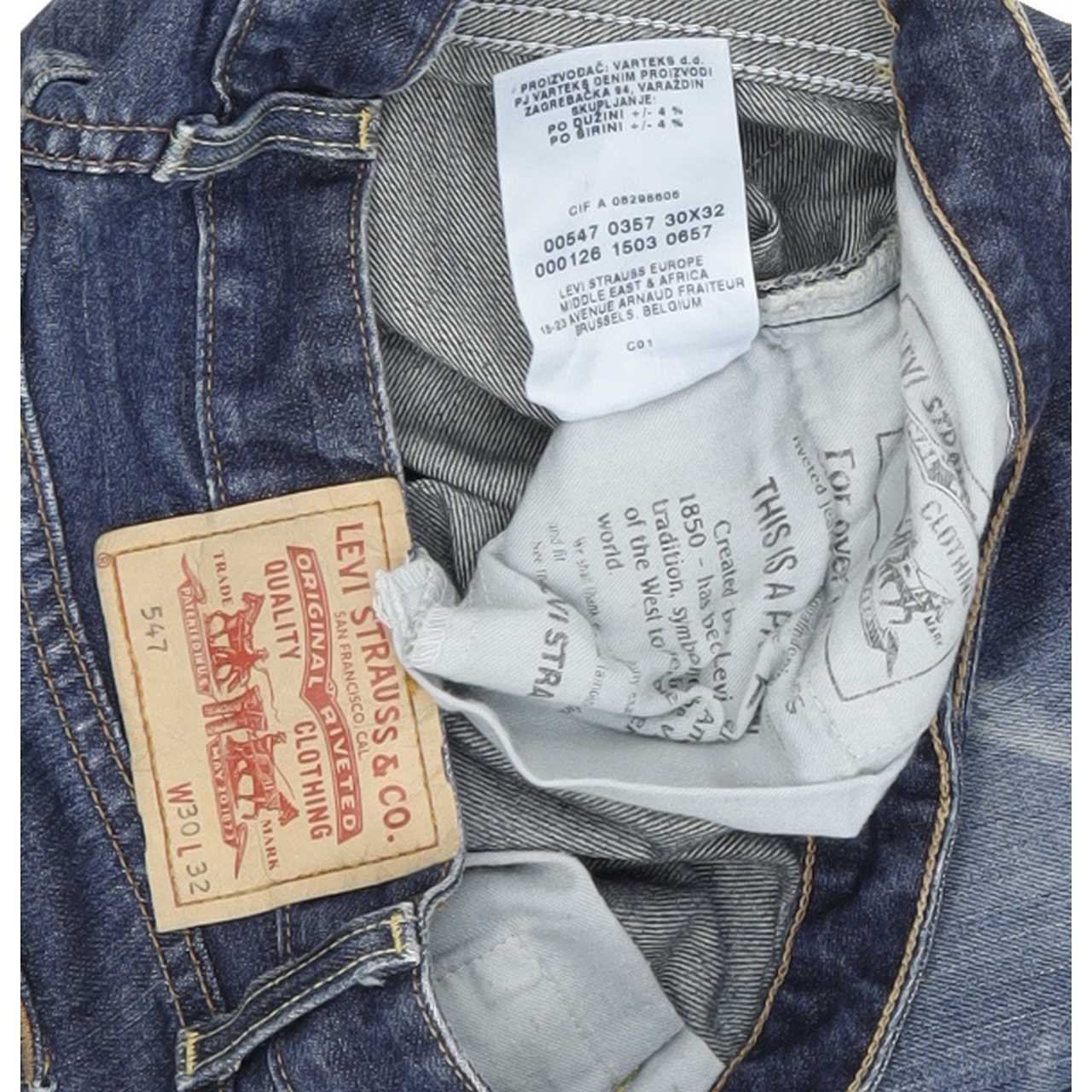 Levi's 547 Women Blue Bootcut Regular Jeans W30 L31