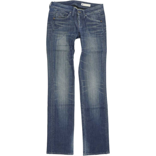 G-Star Nova Midwaist Women Blue Straight Regular Stretch Jeans W24 L32
