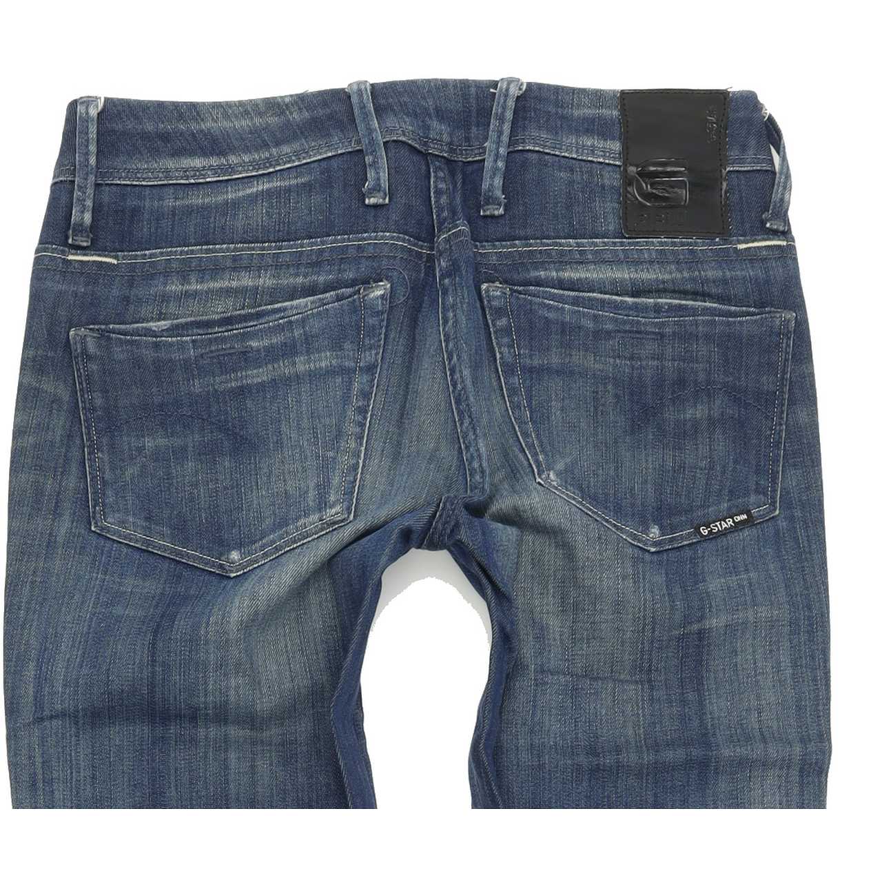 G-Star Nova Midwaist Women Blue Straight Regular Stretch Jeans W24 L32