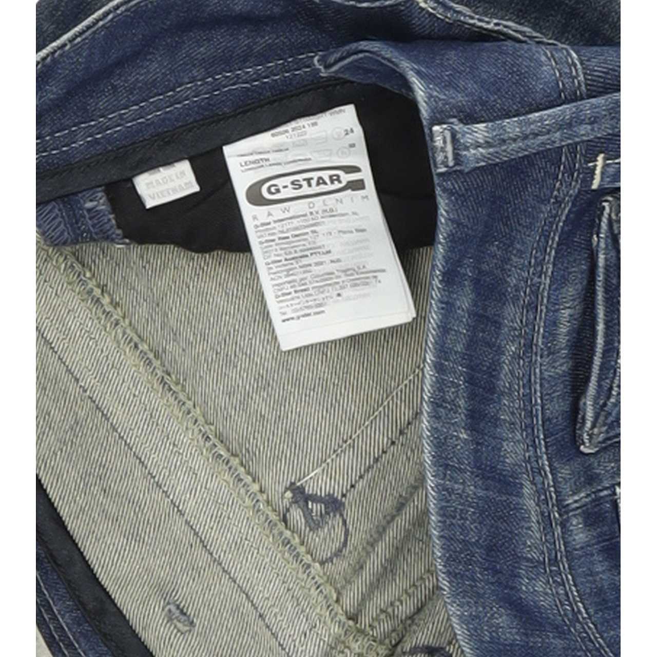 G-Star Nova Midwaist Women Blue Straight Regular Stretch Jeans W24 L32