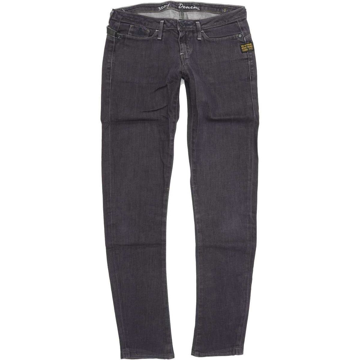 G-Star Women Blue Straight Slim Stretch Jeans W28 L31