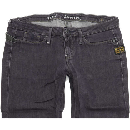 G-Star Women Blue Straight Slim Stretch Jeans W28 L31