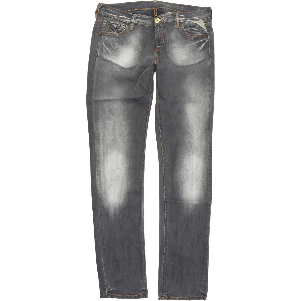Replay Women Grey Straight Regular Jeans W29 L34