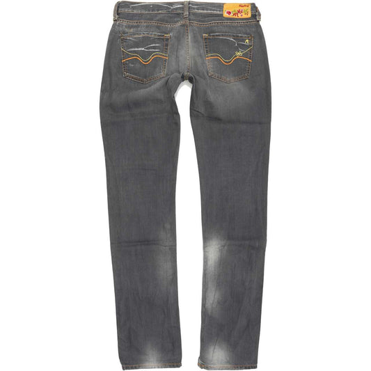 Replay Women Grey Straight Regular Jeans W29 L34
