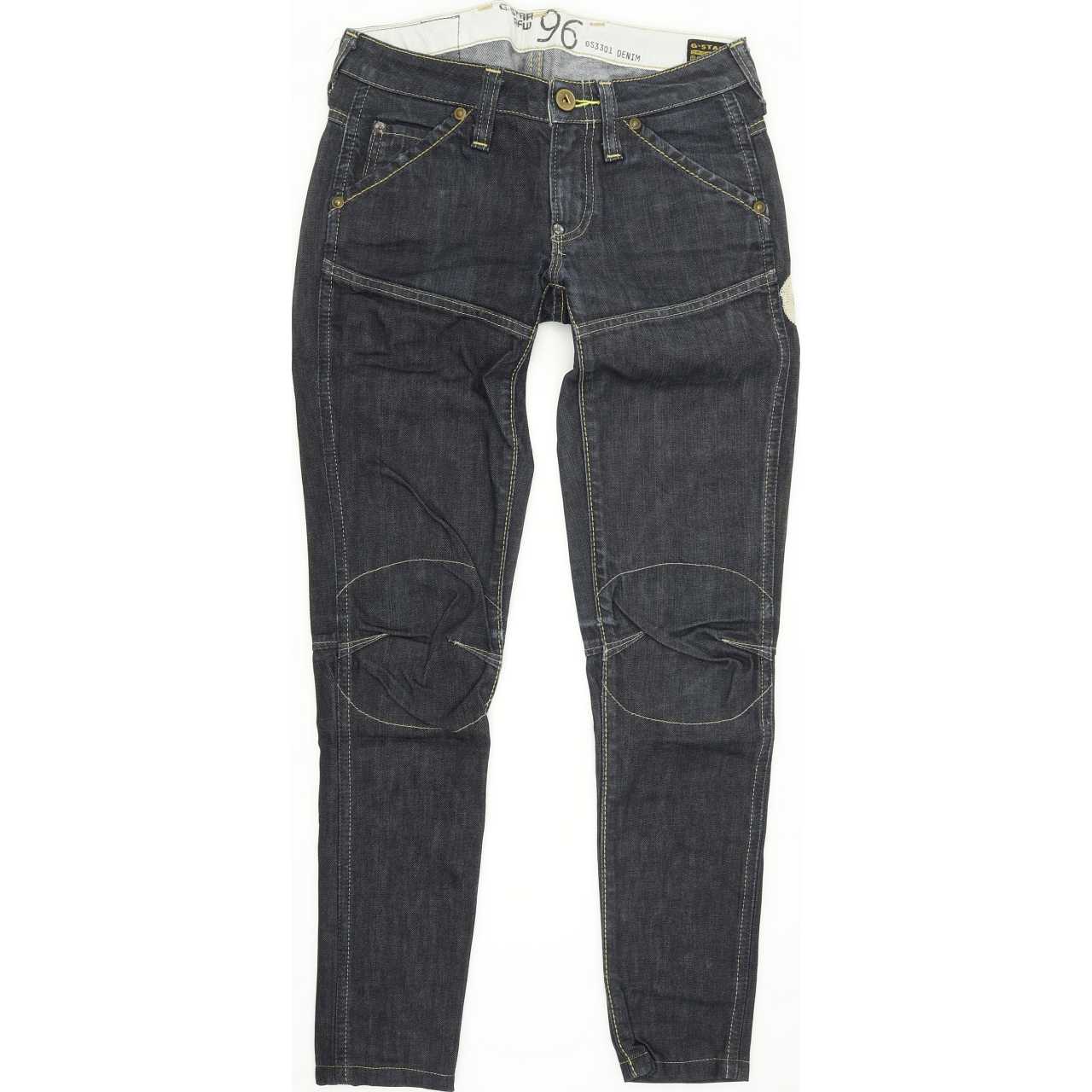 G-Star Elwood Heritage Women Blue Skinny Slim Jeans W24 L28
