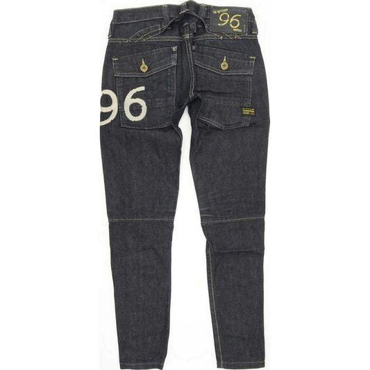 G-Star Elwood Heritage Women Blue Skinny Slim Jeans W24 L28