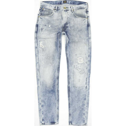 Lee Cash Men Blue Straight Slim Jeans W31 L34